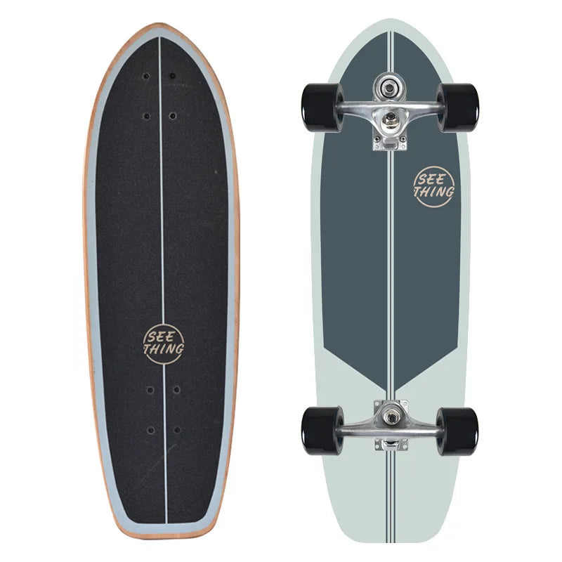 Monopatín de surf individual CX7 de arce para carving, cruiser, longboard, para pumping, deportivo y genial