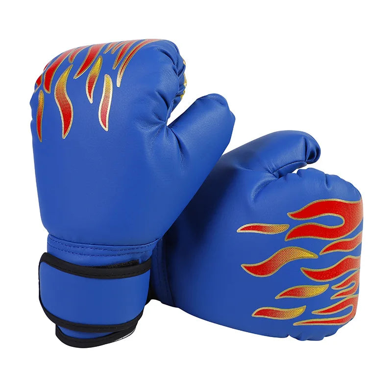 Guantes de Boxeo Transpirables de Cuero PU, Guantes de Combate para Niños, Guantes de Entrenamiento de Boxeo y Kickboxing para Gimnasio, Deportes en Interiores y Exteriores