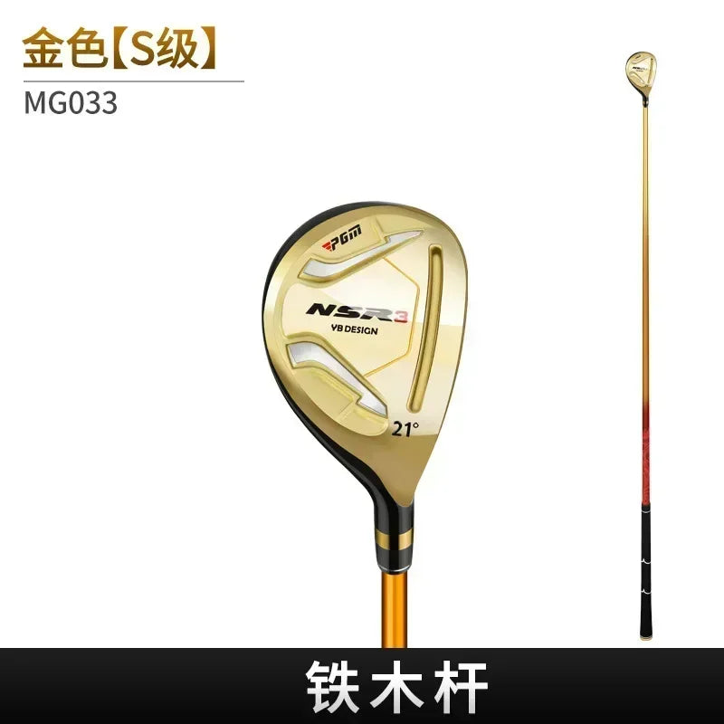 PGM NSR3 Palos de Golf para Hombre 1/3/5/4H R/S Hierro Madera Driver Aleación de Titanio Ultraligero para Diestros Ángulo