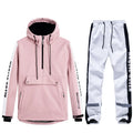 Traje de esquí para mujer, mono de esquí para deportes al aire libre, chaqueta de Snowboard para hombre, traje de salto cálido, ropa de invierno impermeable, monos, abrigo con capucha