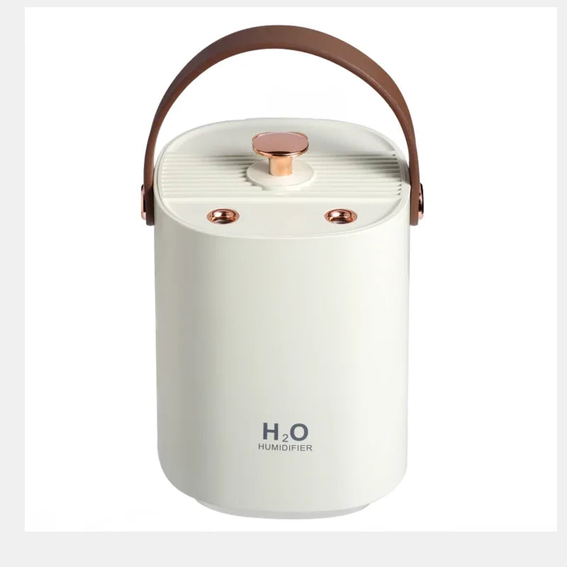 Humidificador de aire portátil de 1,2 L, humidificadores ultrasónicos silenciosos con luz, recargable por USB, humidificadores de apagado automático para dormitorio