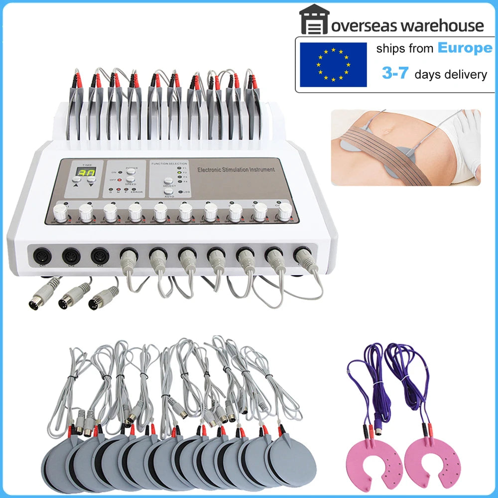 Estimulador muscular eléctrico EMS de microcorriente, masajeador corporal, máquina de electroestimulación para pérdida de peso
