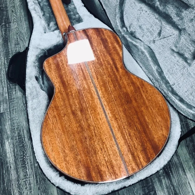 Guitarra eléctrica mejorada por vibración, tablero completo de guitarra acústica popular, caja de energía, instrumentos de acompañamiento de rendimiento profesional