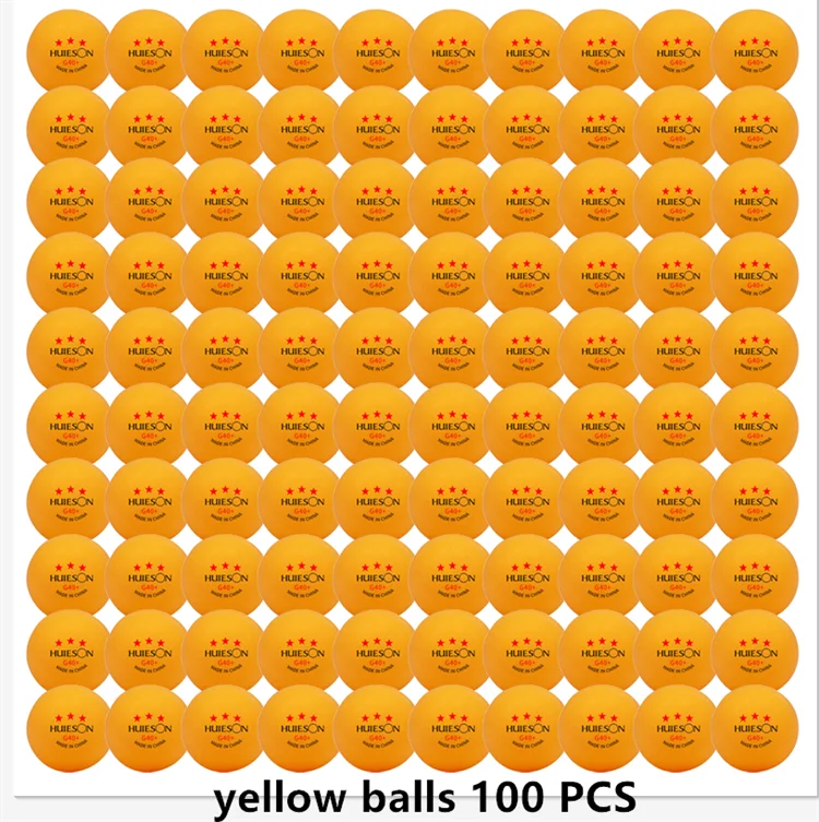 Huieson pelotas de Ping Pong de 3 estrellas 50 ~ 100 Uds ABS 40 + nuevo Material pelotas de tenis de mesa pelotas de Ping Pong para competición