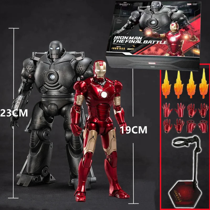 Original ZDTDS Iron Man Tony Stark Whiplash Blacklash Iron Monger MK3 colección de figuras de acción película modelo muñeca juguetes regalos de navidad