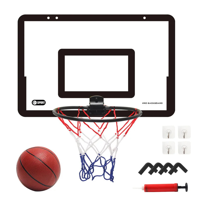 Soporte de baloncesto plegable silencioso montado en la pared para niños, no poroso, actividad interior y exterior, baloncesto