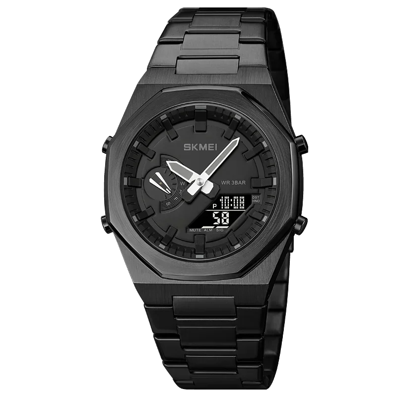 SKMEI 1816 Reloj para hombre, reloj deportivo, de moda, casual, de negocios, de cuarzo, con luz, fecha y resistente al agua