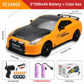 Coche de drift a control remoto 4WD, vehículo de carreras de alta velocidad con luces LED, radio de 2.4GHz, juguete de camioneta todoterreno 4x4 para niños