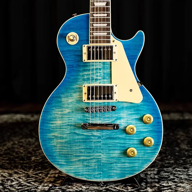 Guitarra Eléctrica Profesional de Alta Calidad de 6 Cuerdas; Guitarra Eléctrica LP Adecuada para Actuaciones en Solista