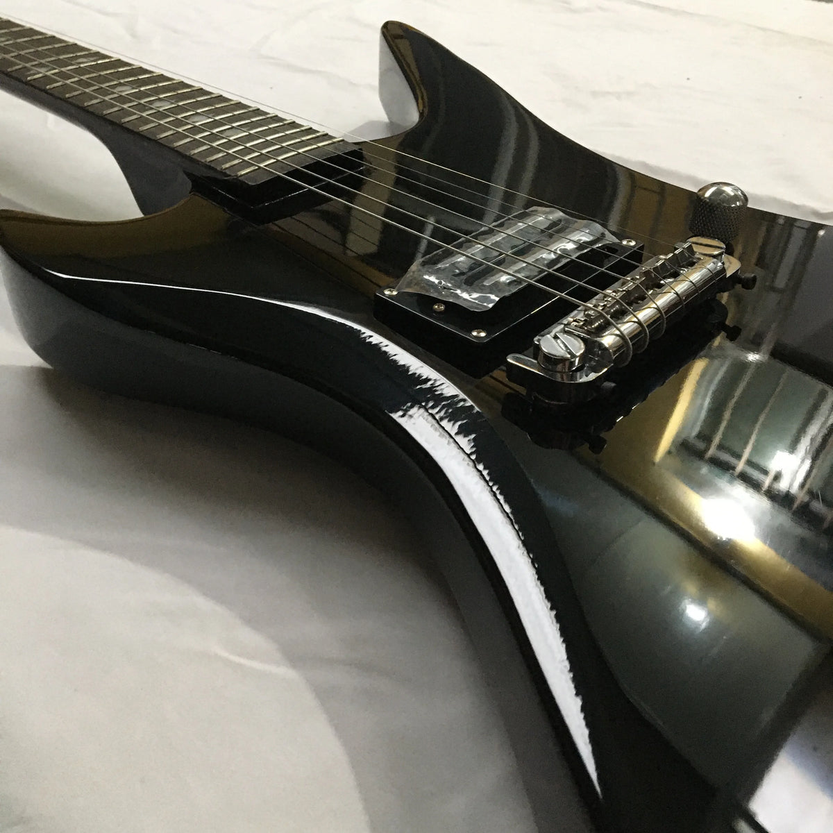 Guitarra eléctrica modelo BC, herrajes cromados, puente fijo, diapasón de palisandro, envío rápido