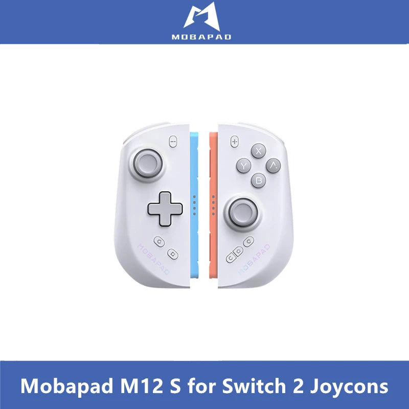 Mobapad Negro, Blanco, Gris Gamepa: Los Mejores Controles de Juego de Tercera Parte para Switch 2 Joycons: Mobapad M12 S con Bolsa, Agarre de Carga y Control de Juego