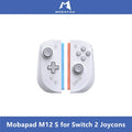 Mobapad Negro, Blanco, Gris Gamepa: Los Mejores Controles de Juego de Tercera Parte para Switch 2 Joycons: Mobapad M12 S con Bolsa, Agarre de Carga y Control de Juego