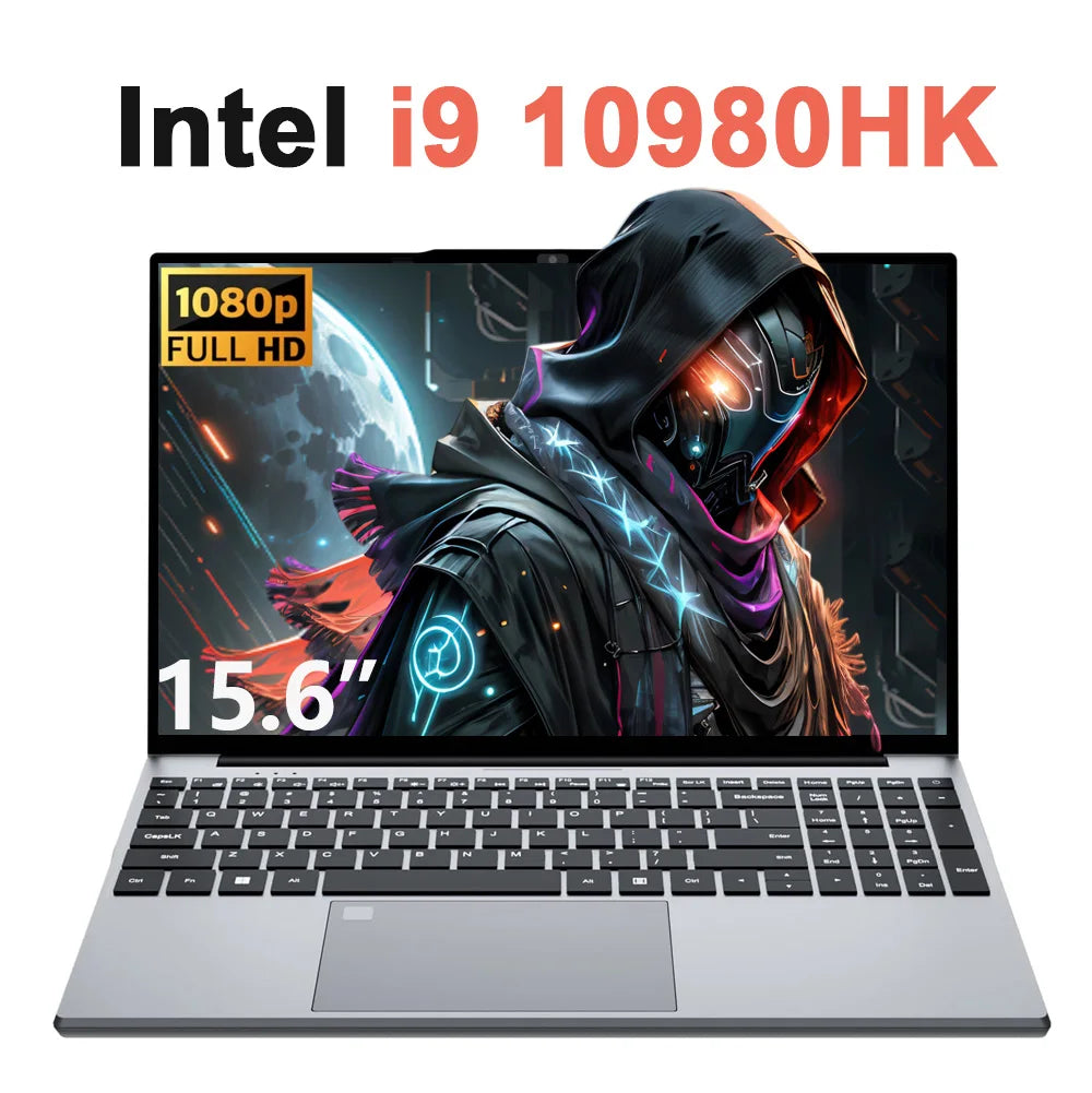 Nueva computadora portátil de 15.6" Intel i9-10980HK/9900U, PC Windows 11, teclado retroiluminado, 16GB RAM, 1TB SSD, computadora para oficina y estudio