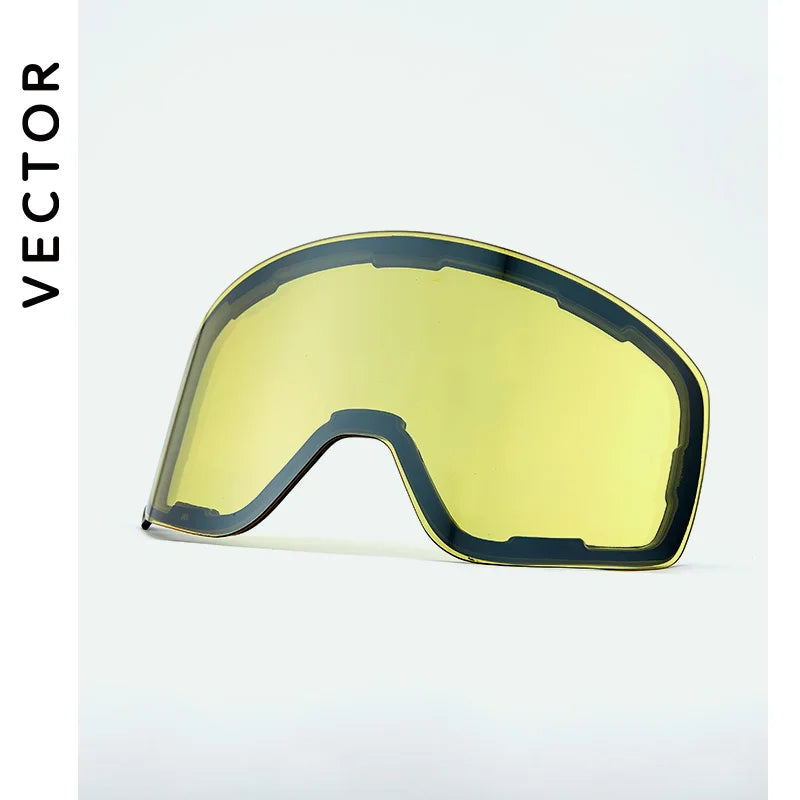 Gafas de Esquí VECTOR de Doble Capa Antivaho con Absorción Magnética, Cilíndricas, UV400, para Hombre y Mujer, Gafas de Snowboard POC