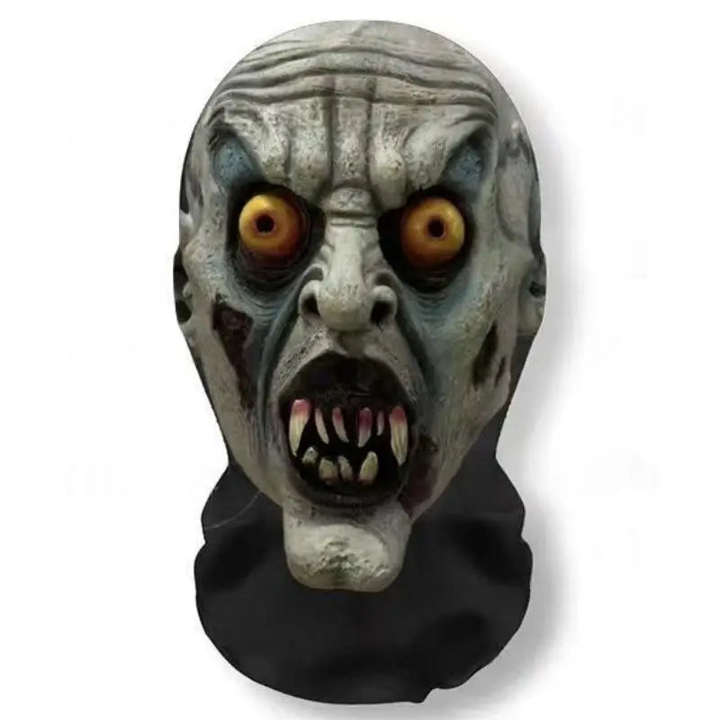 1 unidad de cubrecabeza con estampado de calavera de Halloween, máscara facial transpirable y protectora contra el sol con visibilidad, cubrecabeza para fiestas y festivales