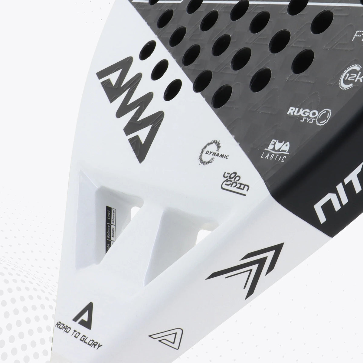 Raqueta de Padel de tenis AMASport, superficie de fibra de carbono de 12K con memoria EVA, espuma flexible, núcleo, punto de equilibrio, potencia y Control