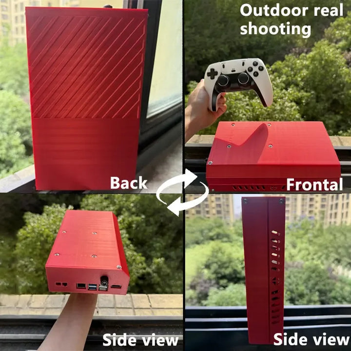 Consola de juegos 500G 4G RX1 con Batocera y Windows 11, procesador I3_3110M, más de 70000 juegos para Wii, PS2, XBOX, PSP, GameCube y N64. Admite el modo de juego para cuatro jugadores.