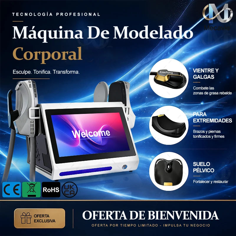 Nueva Máquina de Escultura Corporal Neo EMSNova HIEMT, Equipo de Estimulación Muscular de 7000W para Contorno Corporal, Tonificación de la Piel y Cuidado de Salón