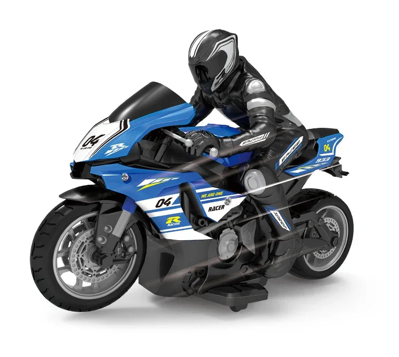 1:10 RC Motorcycle 4CH Electric Motor High Speed Remote Control Racing Motorcycle Drift Car Model Boy Xmas Gifts for Children