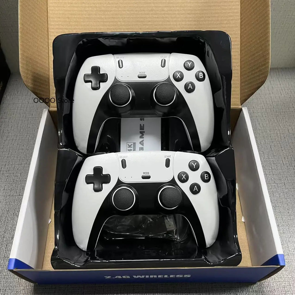 4K HD 64G Video Game Console: M15 Game Stick with 20000+ Classic Arcade Games, Dual Wireless Gamepads Two-Player TV System