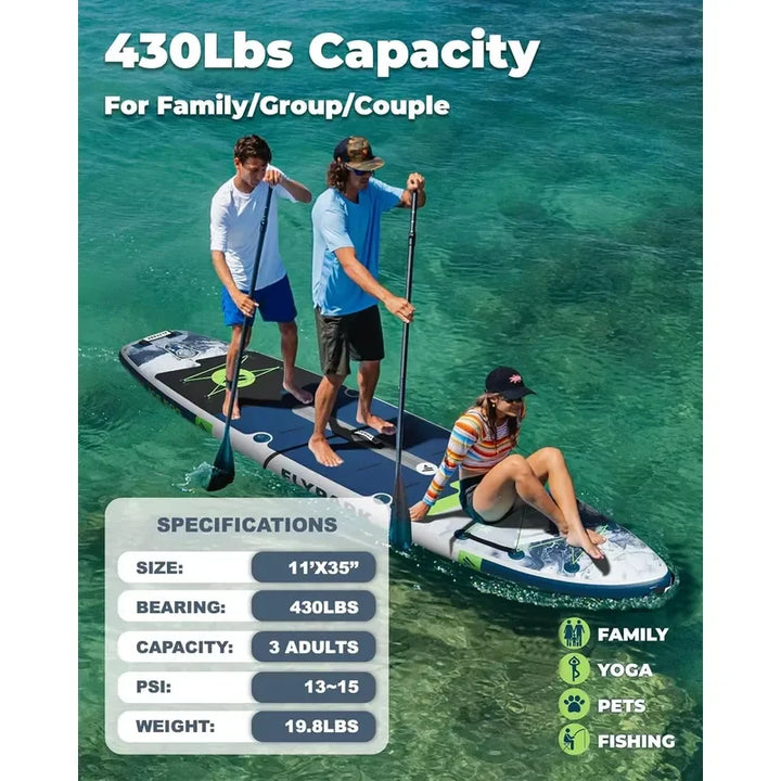 Tabla de Paddle Surf Inflable (SUP) de 11 Pies para Adultos, Disponible en Almacén de la UE, Venta al por Mayor y Dropshipping