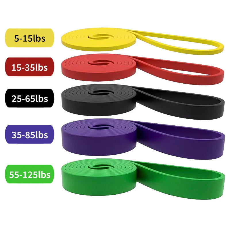 Bandas de Resistencia para Fitness, Bandas de Asistencia para Levantamiento de Pesas, Entrenamiento, Ejercicio, Gimnasio, Yoga, Pilates, Accesorios