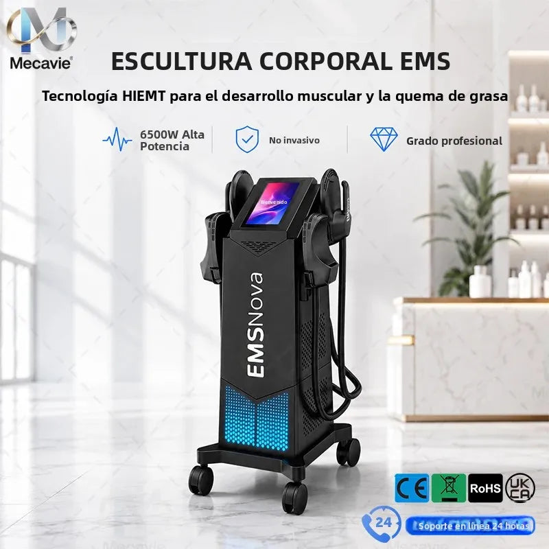 Máquina de Escultura Corporal RF Neo de 6500W y 200HZ, Quema Grasa Corporal, Estimula los Músculos, Ideal para SPA, Pérdida de Peso, Electromagnética, Segura