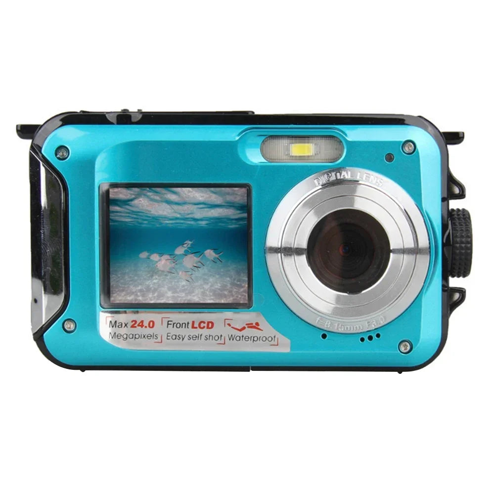 Cámara Digital impermeable antivibración 1080P Full HD Selfie grabadora de vídeo portátil para exteriores para grabación DV subacuática presente