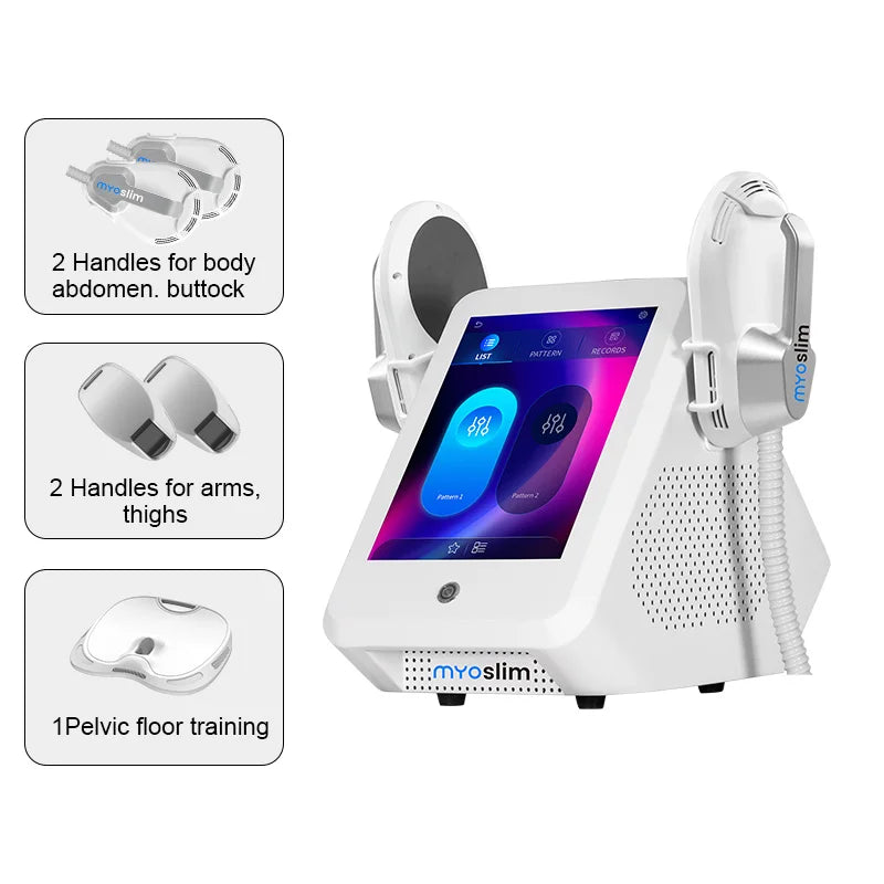 Nueva máquina de esculpir RF MYOslim EMS, dispositivo masajeador para esculpir el cuerpo, dispositivo electromagnético para adelgazar grasa, estimulación muscular