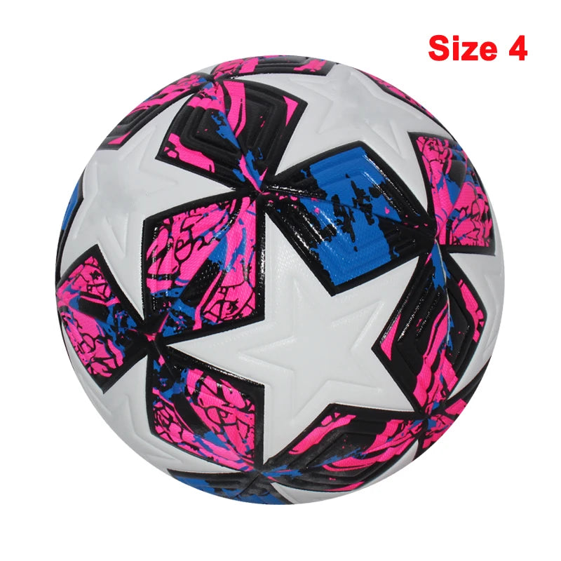 Balón de fútbol estándar, pelotas profesionales para deportes al aire libre, entrenamiento de fútbol sin costuras, Material de PU de alta calidad, tamaño 5, talla 4