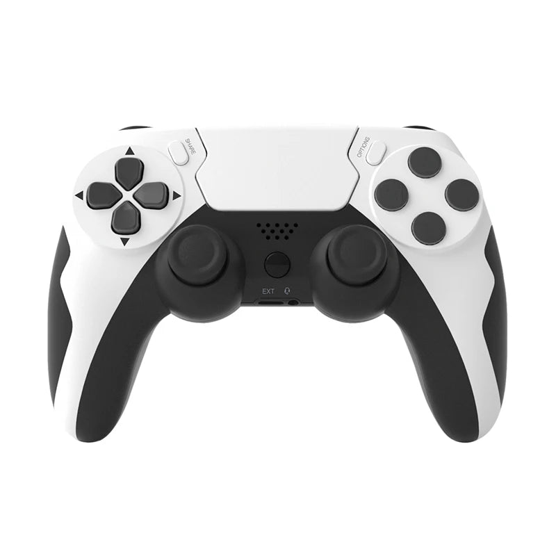GAMINJA Wireless Controller Bluetooth Gamepad Double Vibration 6Axis Joypad Touchpad Microphone Earphone Port For PS4 PS3 PC