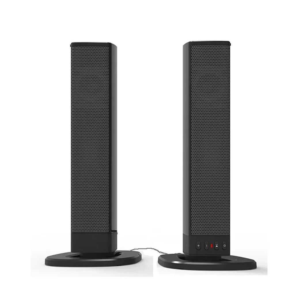 Barra de sonido separable para TV con subwoofer 360 °   Caja de sonido inalámbrica estéreo envolvente, sistema de sonido para el hogar, tarjeta TF, barra de sonido de Radio AUX FM