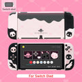 Sweety Angel Devil funda trasera dura Protector de carcasa para Nintendo Switch 2/NS Oled Thumb Stick Grip Cap botones cubierta completa de silicona