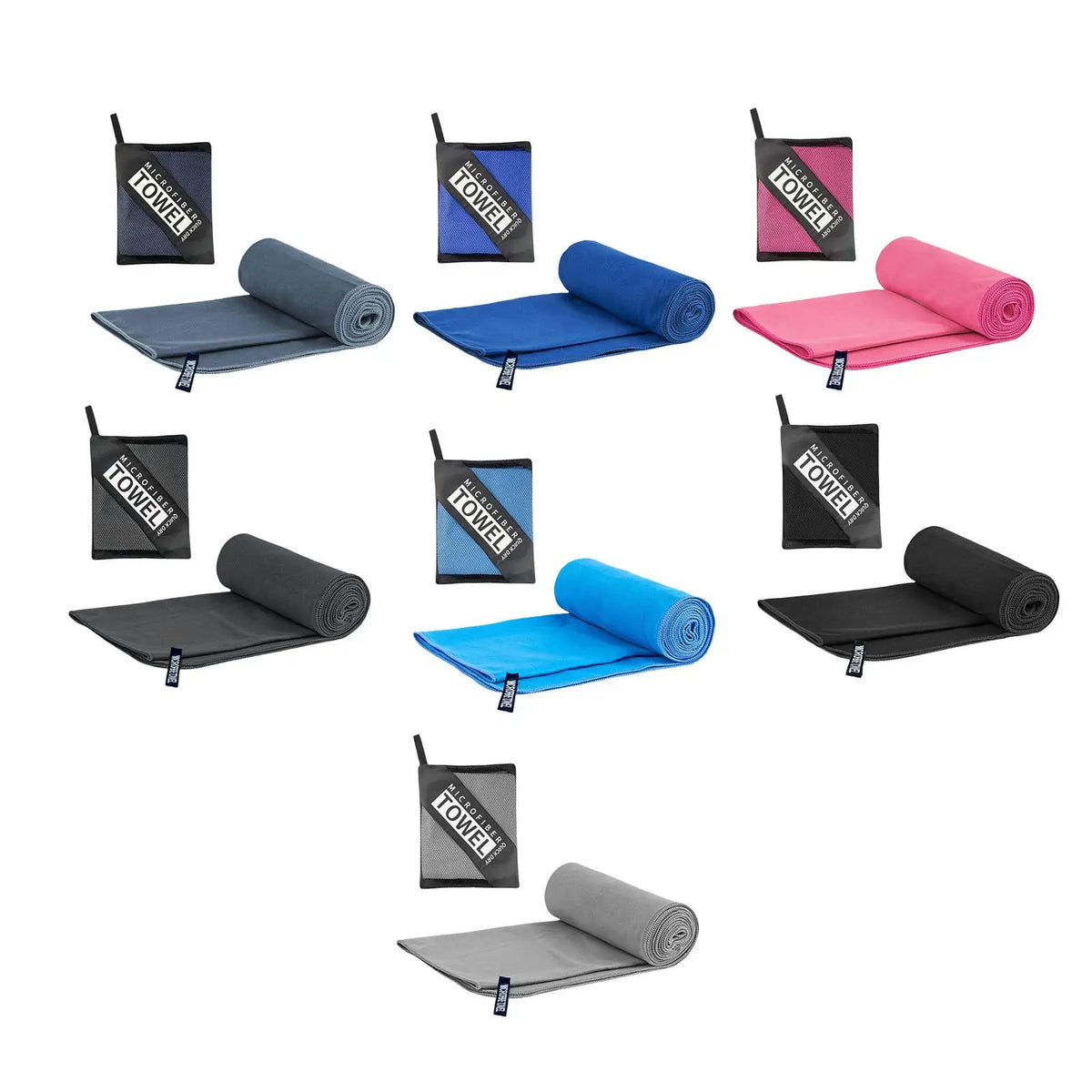 Toalla de secado rápido para el gimnasio, viajes, acampada, ligera, absorbente del sudor, de poliéster, ideal para deportes, entrenamiento, natación, senderismo, portátil y suave.