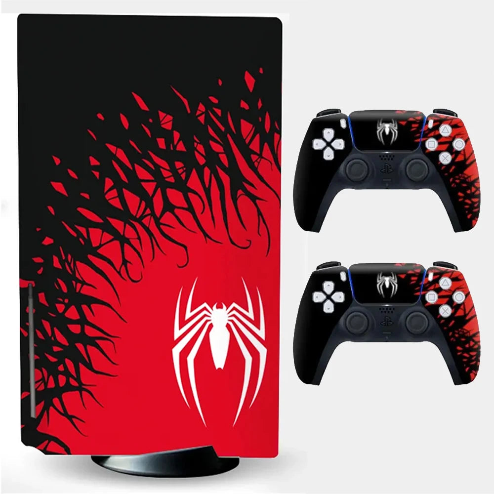 Adhesivo de vinilo para consola PS5 Edición Disco con juego de 2 pegatinas para mando de PS5, accesorios de cubierta