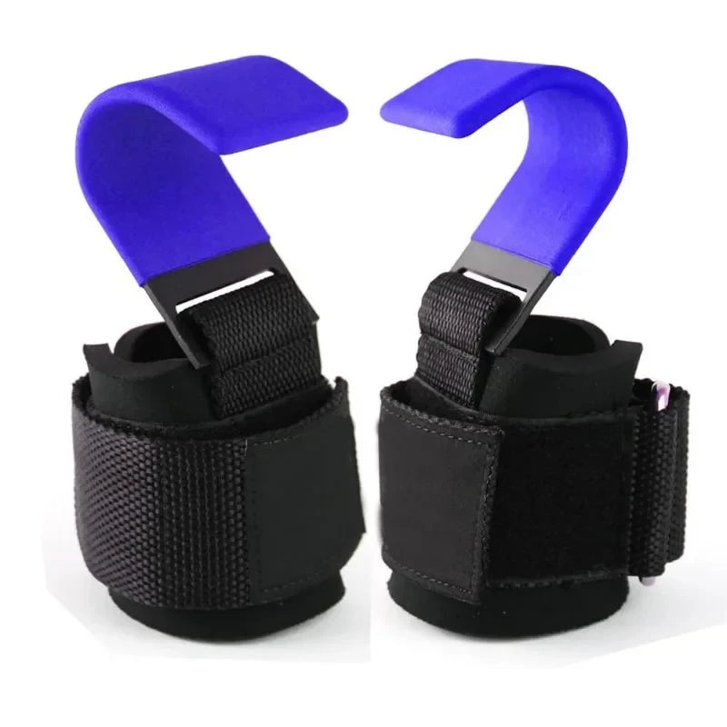 Gancho de elevación para Fitness, soporte de agarre de mano, gancho de elevación duro, correa para muñeca, guantes de fitness para hombres y mujeres, 2 uds.