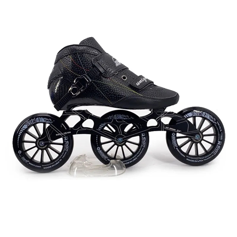 Patines en línea patines de velocidad originales ZICO zapatos de Skate de fibra de carbono patines de patinaje de carreras profesionales 4*90/100/110mm /3*125mm