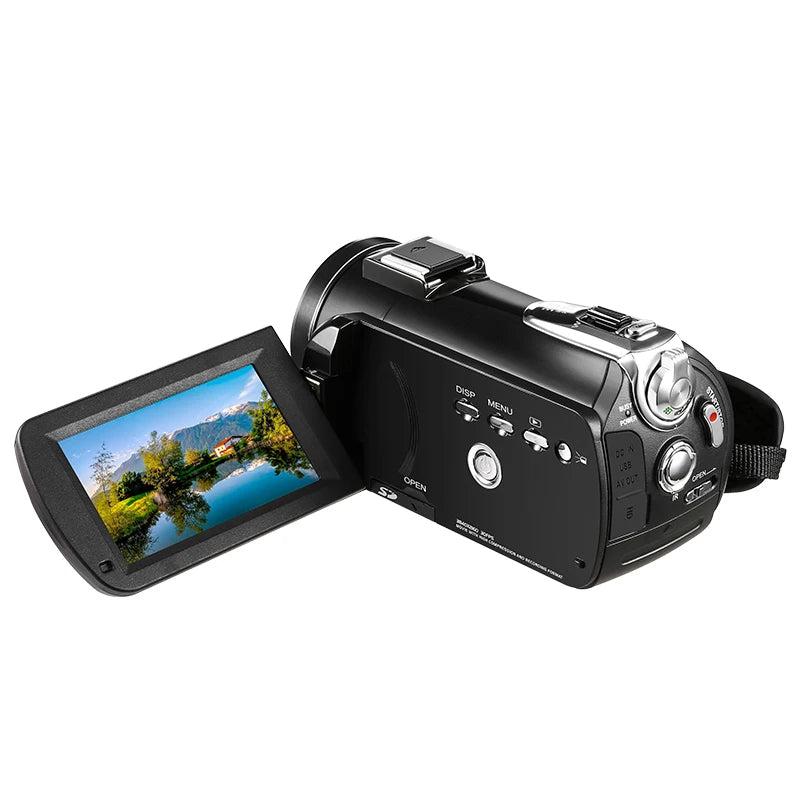 ORDRO-cámara de vídeo Digital AC3 4K, videocámara con visión nocturna infrarroja, función de Webcam para vídeos de Vlog de YouTube, grabadora de uso doméstico