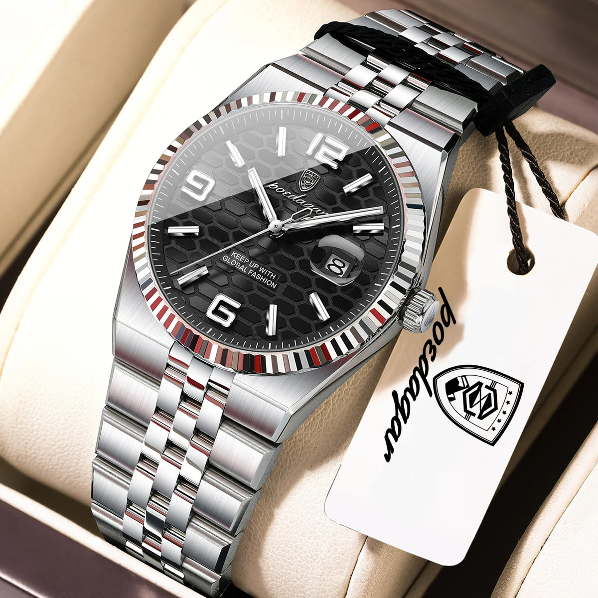 POEDAGAR Top Elegant Women's Watches Stainless Steel Date Quartz Woman Clock Luminous Waterproof Fashion Ladies Watch Reloj Gift