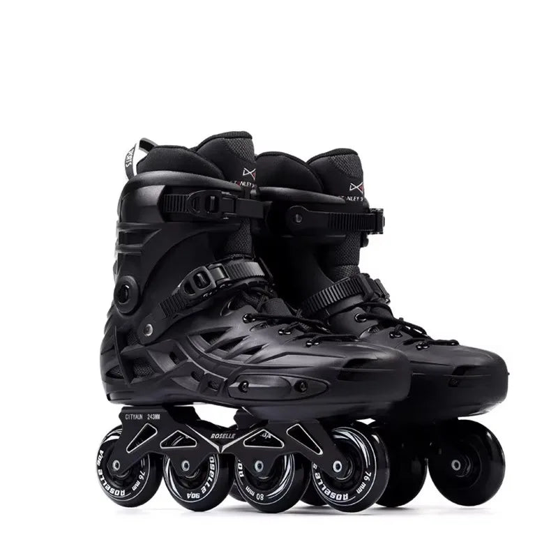 Patines en línea de gran tamaño para hombre y mujer, zapatos de patinaje para adultos, estilo deslizante, patines con ruedas basculantes 45 46