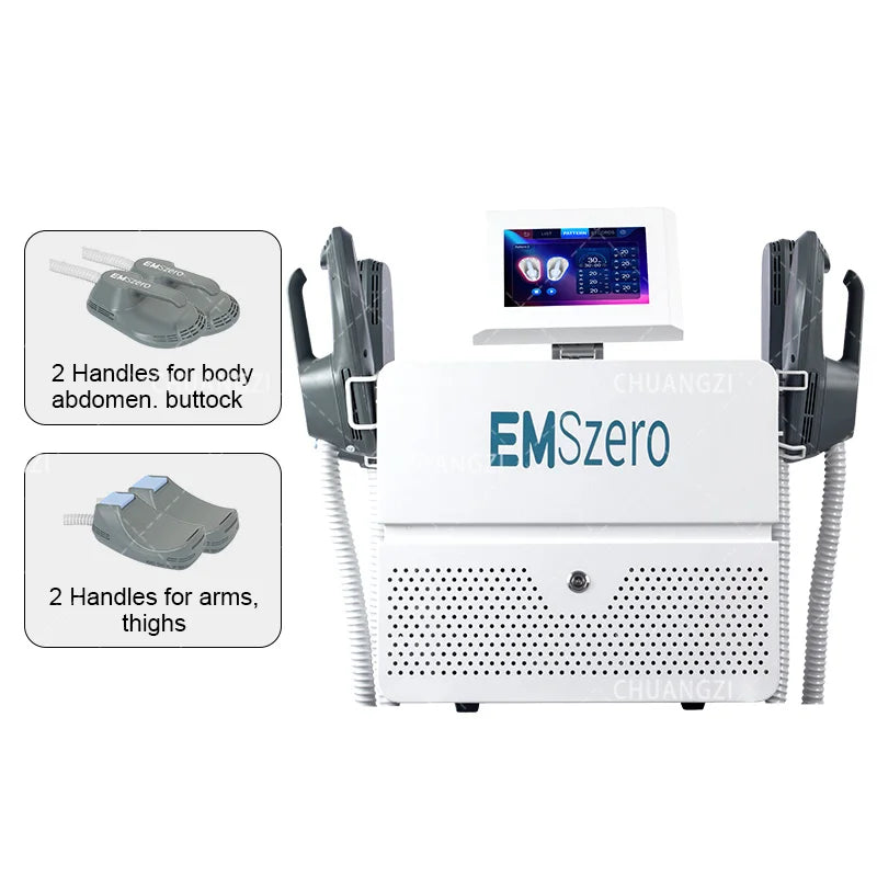 EMSzero 15 Tesla 6500W NEO, Máquina de Terapia de Estimulación Muscular Electromagnética para Adelgazar y Quemar Grasa