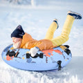 Manta inflable para la nieve con funda de poliéster Oxford, longitud de 132 cm, para niños y adultos, azul