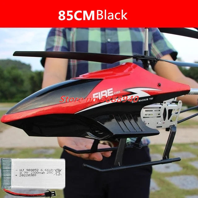 Helicóptero RC de Aleación Actualizado, 2.4G, 150M, 85CM, Gran Tamaño, Resistente a Caídas, con Luces LED, Control Remoto, Regalos