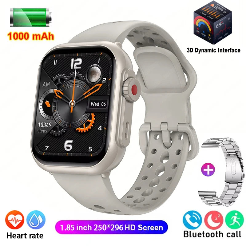 Smart Watch Ultra 2 SE Hombre Mujer 1000mAh HD AMOLED Frecuencia cardíaca 100+ Deportes Llamada Bluetooth Seguimiento GPS Reloj inteligente resistente al agua para Apple