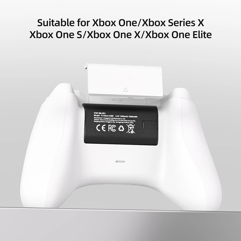 Paquete de baterías recargables PUJIMAX 3360mWh Ni-MH para XBOX Serie S/X y XBOX ONE S/X/Elite con cargador + cable de carga