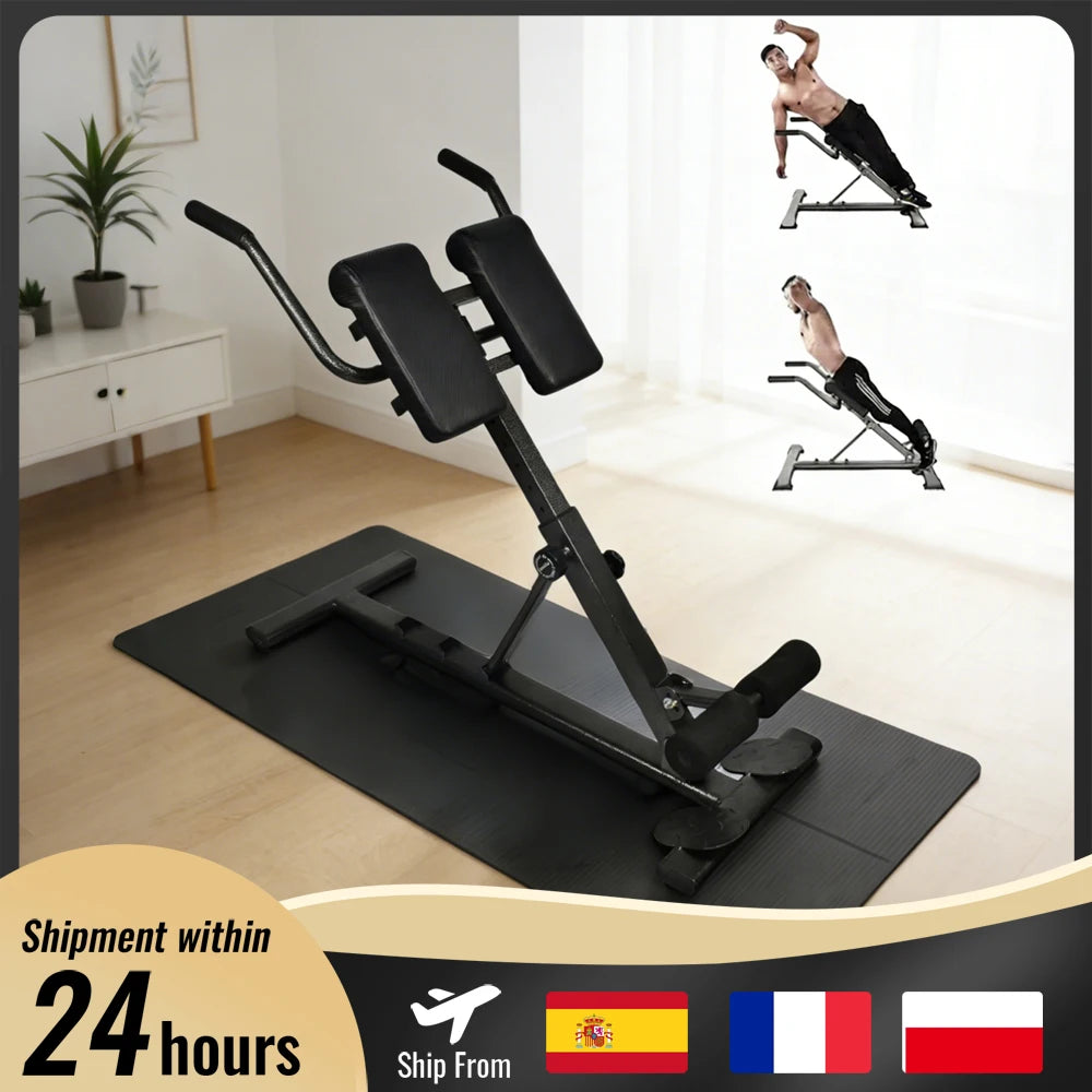 Silla romana, silla de banco de extensión hiper, banco de máquina de gimnasio con respaldo multifuncional, equipo de entrenamiento, equipo de Fitness