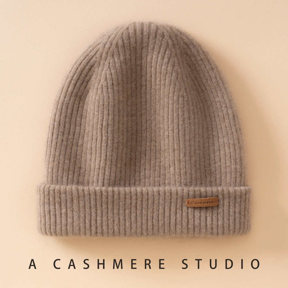 Gorros de invierno para mujeres/hombres, gorro informal para exteriores, gorro de punto de dos capas, gorros cálidos de 100% de Cachemira, gorro grueso para senderismo Unisex