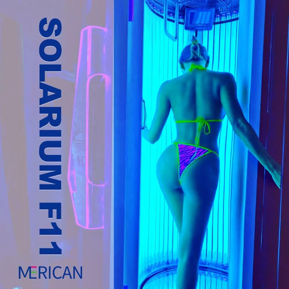 Solárium Vertical de Pie con Material ABS, Dispositivo de Terapia de Luz para Bronceado de Cuerpo Completo, Cuidado de la Piel y Belleza con Área Específica para el Rostro