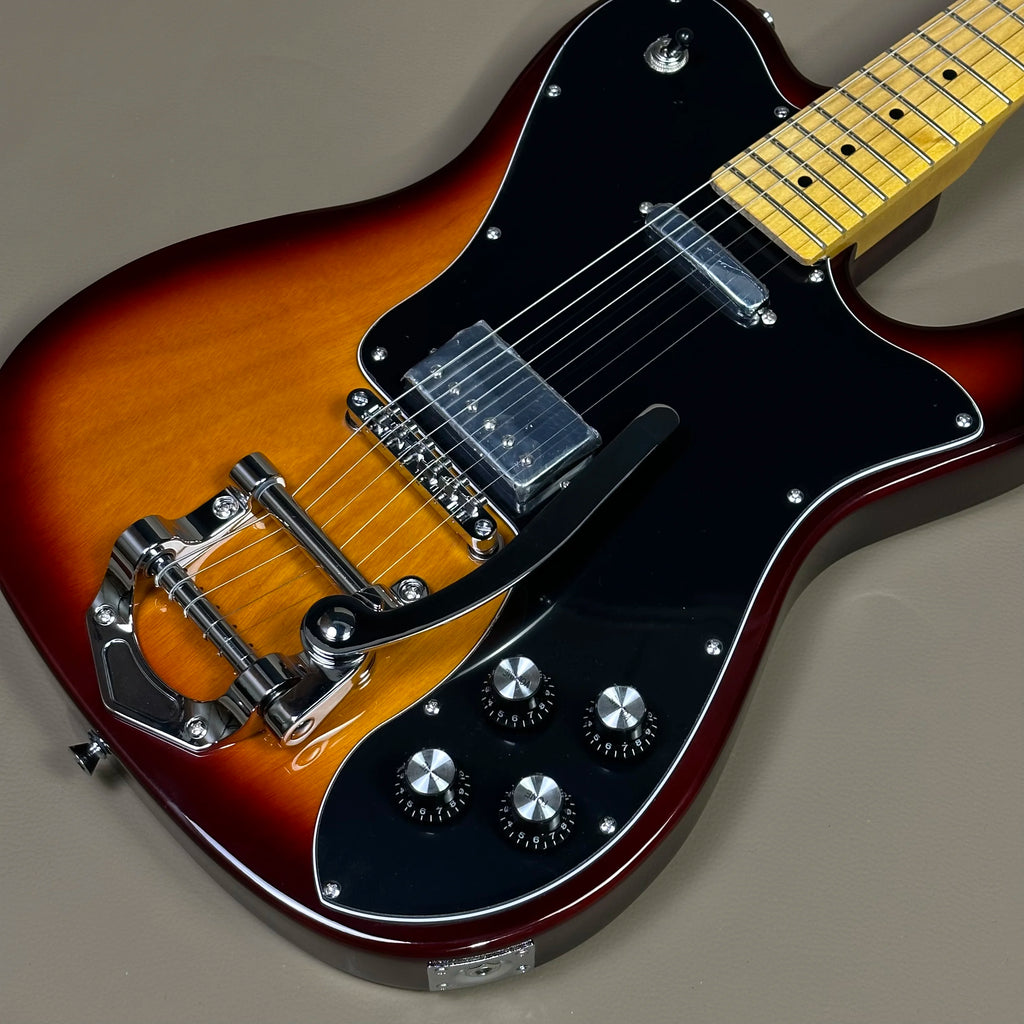 Guitarra eléctrica de alta calidad TL vibrato color Sunburst