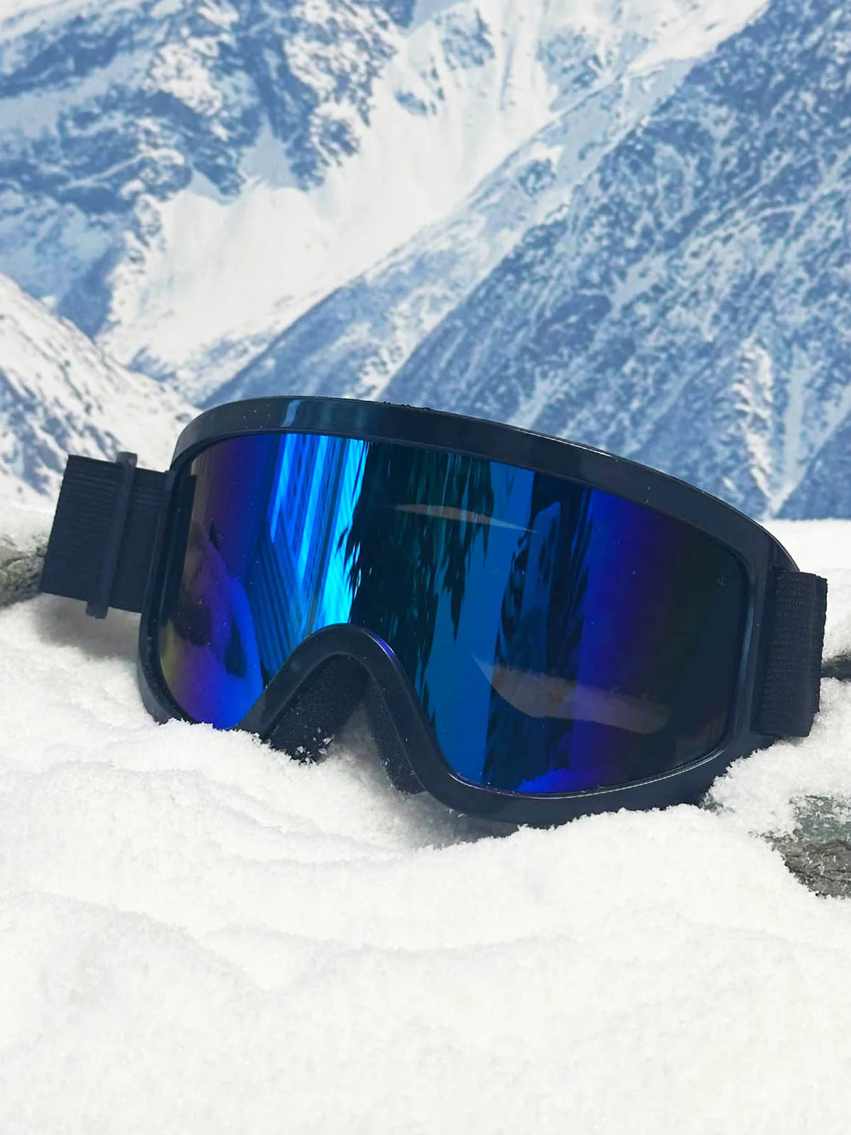 Gafas de esquí de una sola pieza con montura grande para uso diurno y nocturno, acolchadas, a prueba de viento, para esquí individual y snowboard, de alta definición para montañismo